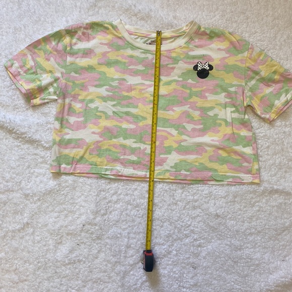 DISNEY!!! Minnie Mouse pastel camo crop top!! - Picture 4 of 5